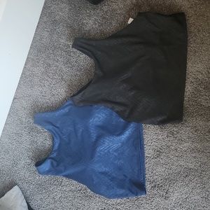 Lot of 2 Athleta Long Line Sports bras, sz L